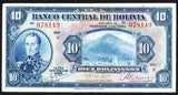 Bolivia 10 Bolivianos 1928 P - 121 - ArabellaBanknotes.com