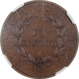 CHILE 1 Centavo 1835 NGC PF 63 BN PROOF - ArabellaBanknotes.com