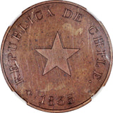 CHILE 1 Centavo 1835 NGC PF 63 BN PROOF - ArabellaBanknotes.com