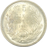 CHILE 5 Pesos 1927 - So PCGS MS 65 - ArabellaBanknotes.com