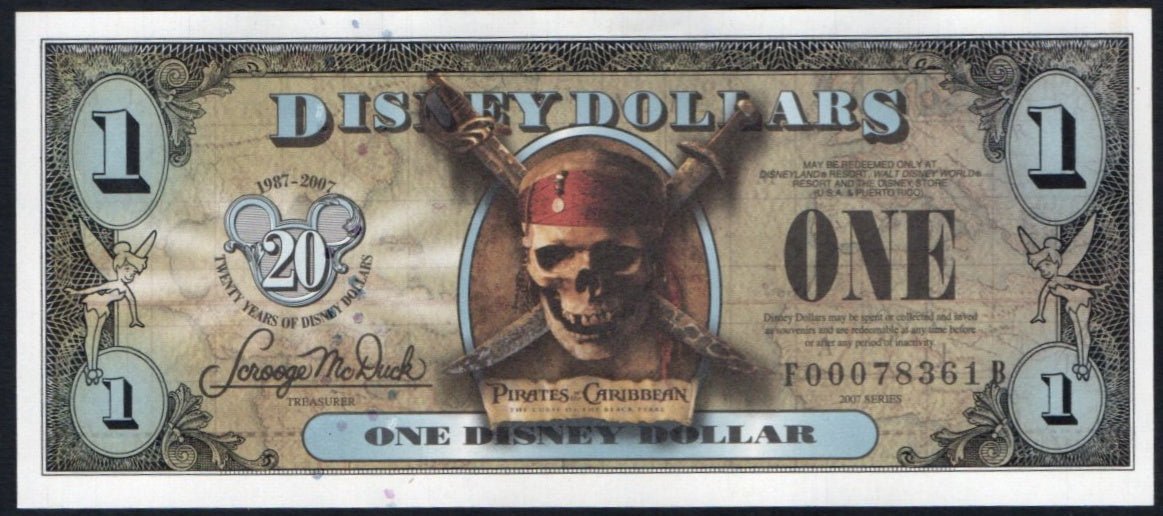 Disney Dollars – ArabellaBanknotes.com