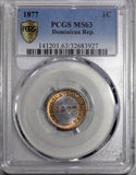 Dominican Republic 1 Centavo 1877 PCGS MS 63 - ArabellaBanknotes.com