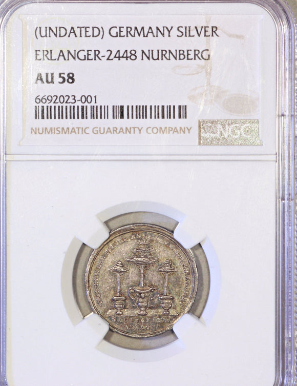 German states Nurnberg Ducat Medal Ca. 1700 NGC AU 58 - ArabellaBanknotes.com