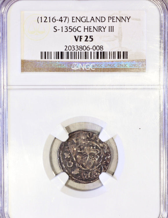 Great Britain Penny (1216 - 1247) NGC VF 25 - ArabellaBanknotes.com