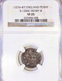 Great Britain Penny (1216 - 1247) NGC VF 25 - ArabellaBanknotes.com