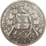 Guatemala 1 Peso 1882 PCGS VF 35 - ArabellaBanknotes.com