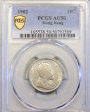 Hong Kong 20 Cents 1902 PCGS AU 50 - ArabellaBanknotes.com