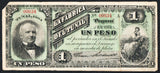 Mexico 1 Peso 1884 El Fabrica Del TUNAL, DURANGO M - 717 - ArabellaBanknotes.com
