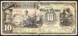 MEXICO 10 Pesos 1891 Banco YUCATECO M - 565 - ArabellaBanknotes.com