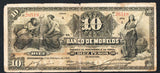 MEXICO 10 Pesos 1910 Banco De MORELOS M - 418b - ArabellaBanknotes.com