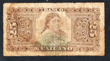 Mexico 25 Centavos 1888 El Banco MEXICANO M - 118a - ArabellaBanknotes.com