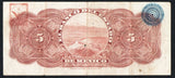 MEXICO 5 Pesos 1908 El Banco Del Estado de Mexico, M - 396C - ArabellaBanknotes.com