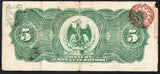 MEXICO 5 Pesos 1911 SAN LUIS POTOSI M - 484b - ArabellaBanknotes.com