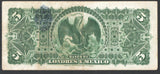 MEXICO 5 Pesos 1912 SAN LUIS POTOSI M - 271t - ArabellaBanknotes.com