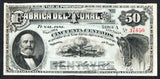 MEXICO 50 Centavos 1884 State of DURANGO Fabrica del TUNAL M - 716 - ArabellaBanknotes.com