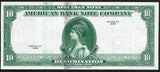 American bank Note Company ABNC 10 Denomination Specimen note 1929 - ArabellaBanknotes.com