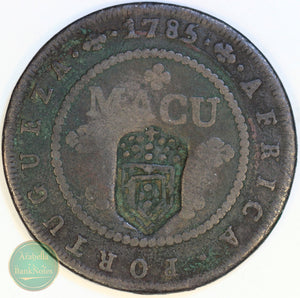 Angola 2 Macuta ND 1837, Struck on 1 Macuta 1785 KM#51.2 - ArabellaBanknotes.com