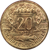 Comoros 20 Francs 1964, ESSAI KM#E5, Uncirculated - ArabellaBanknotes.com