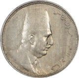 Egypt 2 Milliemes 1924 H, King Fuad, KM#332 - ArabellaBanknotes.com