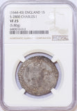 England 1 Shilling 1644-1645, NGC VF 25 - ArabellaBanknotes.com