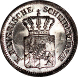 German states Bavaria 1 Kreuzer 1871, KM#873 - ArabellaBanknotes.com