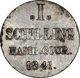 German states Hamburg 1 Schilling 1841 HSK, KM#558 - ArabellaBanknotes.com