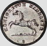 German states Hanover 1 groschen 1863, KM#236 - ArabellaBanknotes.com