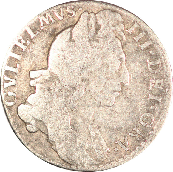 Great Britain 6 Pence 1697William III 1st Bust type, KM#484.12 - ArabellaBanknotes.com