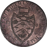Ireland Crone Bane 1/2 Penny 1789, Associated Irish Miners Arms Token - ArabellaBanknotes.com