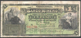 Mexico 1 Peso 1914 El Banco Minero CHIHUAHUA M-130d 83881794 - ArabellaBanknotes.com