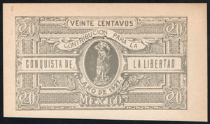 Mexico 20 Centavos 1927, M-4361a Unc - ArabellaBanknotes.com