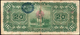 Mexico 20 Pesos 1908 M-300c, El Banco Nacional de Mexico Serie M - ArabellaBanknotes.com