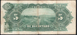Mexico 5 Pesos 1914 El Banco de QUERETARO M-473b - ArabellaBanknotes.com