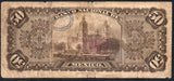 Mexico 50 Pesos 1897 El Banco Nacional Distrito Federal M-301b - ArabellaBanknotes.com