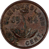 Newfoundland Canada 1 cent 1944 C, KM-18 - ArabellaBanknotes.com