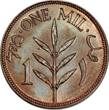 Palestine 1 Millieme Mil. 1927, KM#1 Uncirculated Unc - ArabellaBanknotes.com