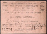 Philippines 50 Centavos 1942, P-S244 Culion Leper Colony - ArabellaBanknotes.com