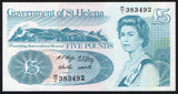 Saint Helena 5 pounds 1998, P-11 Queen Elizabeth II Unc - ArabellaBanknotes.com