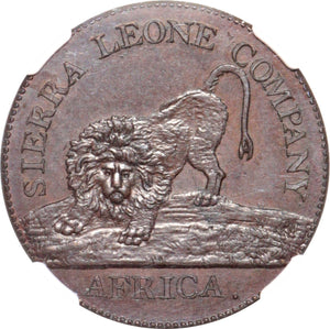Sierra Leone 1 Cent 1791, NGC Proof 64 BN - ArabellaBanknotes.com