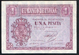 Spain 1 Peseta 1937, P-104 - ArabellaBanknotes.com