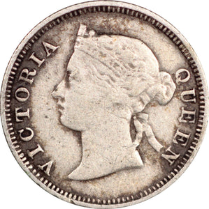 Straits Settlements 5 cents 1883, KM#10 - ArabellaBanknotes.com