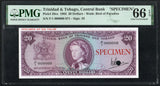 Trinidad & Tobago 20 Dollars 1964, P-29cs PMG 66 EPQ Specimen - ArabellaBanknotes.com