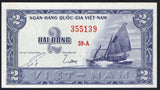Viet-Nam South 2 Dong, ND 1955, P-12a Unc - ArabellaBanknotes.com