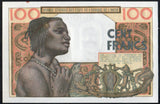 West African states 100 francs ND 1959, P-2b Unc - ArabellaBanknotes.com